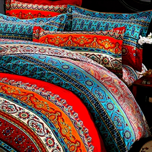⭐🆕 Bohemian Queen Duvet Cover Set